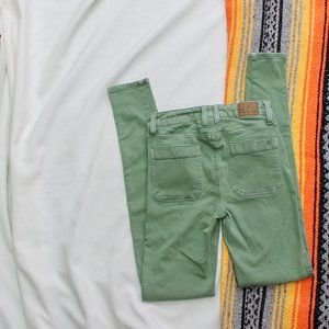 American Eagle Outfitters Green Skinny Pants